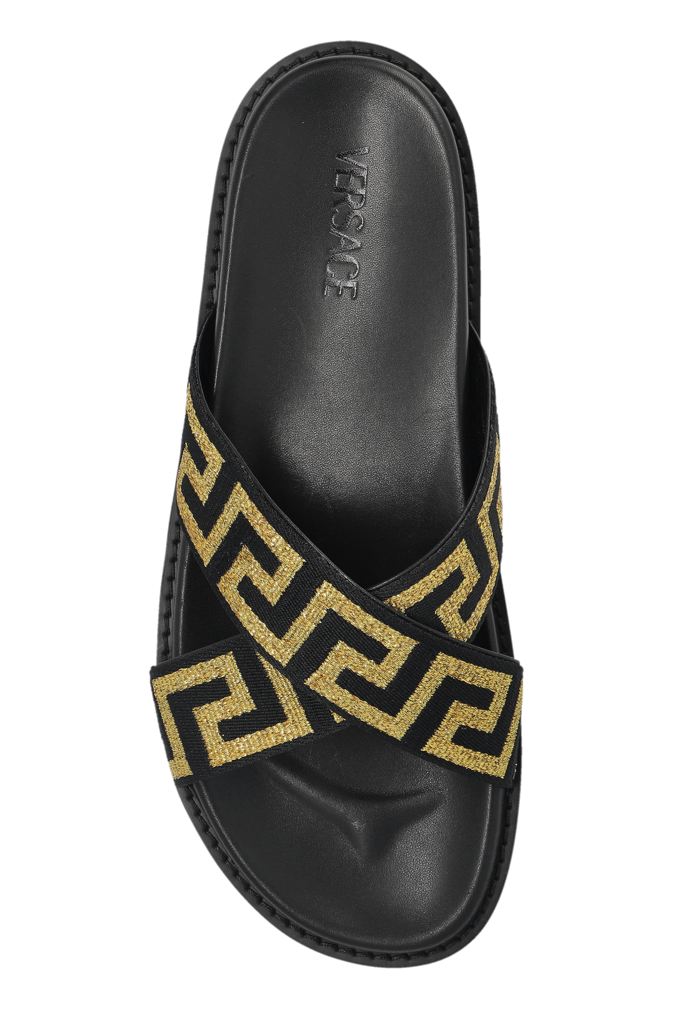 『VERSACE 』ロゴ モノグラム プラットフォーム スライド Versace Slides with logo | Men's Shoes | Vitkac
